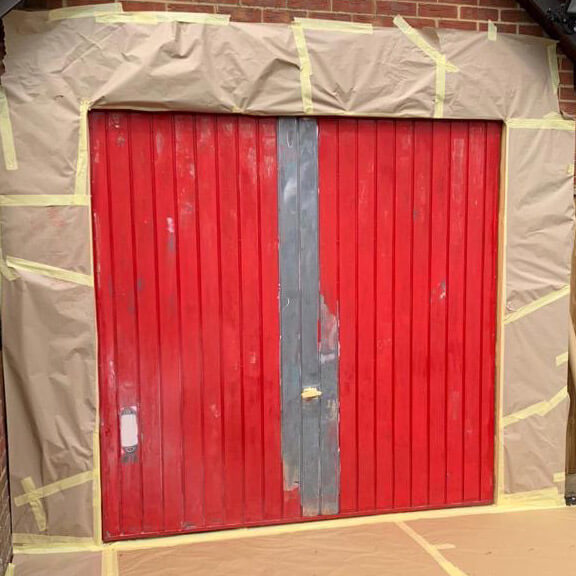 Garage Door Painting Biddenham